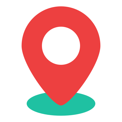 Location pin and geofence visualization
